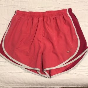 Pink Nike Tempo running shorts